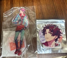 Fate/UBW Pararai Allen Acrylic Stand & Can Badge Set  LE, MIB,