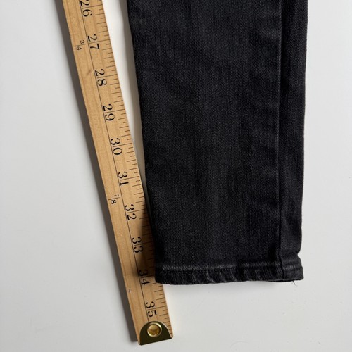 RAG & BONE Fit 1 Extra Slim Button Fly Jeans Mens 32 (31x34) Black w/ Holes - Picture 14 of 18