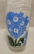 PRIMROSE Boscul Peanut Butter Glass Blue Drinking Name At Bottom