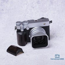 Wooden Grip Handle Camera Grip For Fujifilm GFX100RF Black Sandalwood Wood Grip