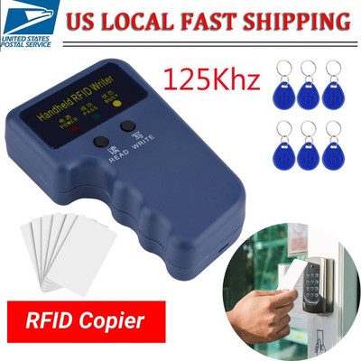 Portable  ID Card Copier Reader Writer Duplicator 6 Writable  6 Cards US