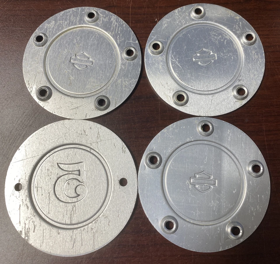 Lot Of 4 Vintage Harley Davidson OEM Timing Covers - Image 4 of 4