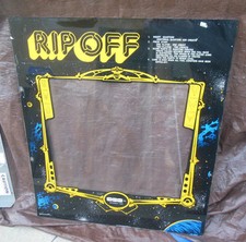RIP OFF   ORIGINAL 24 1/2-28 1/2'' vintage arcade game monitor plexi bezel image
