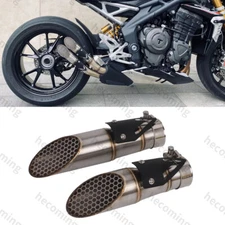 Slip on Exhaust Muffler Midpipe For Triumph Speed Triple RS1200 1200RR 2021-2024