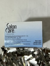 Salon Care Metal Double Prong Curl Alligator Clips 1.75  Incomplete Box- 61 pcs
