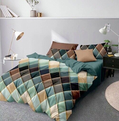 Claroom Geometric Duvet Cover Comforter Bedding Queen King Bed Linens Zapewnienie jakości, regularna gwarancja