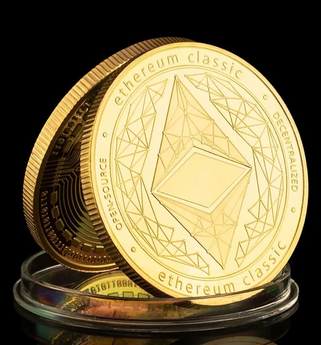 Ethereum Münze Gold Sammler Medaille Geschenk ETH Coin Krypto Währung Gift  | eBay.de