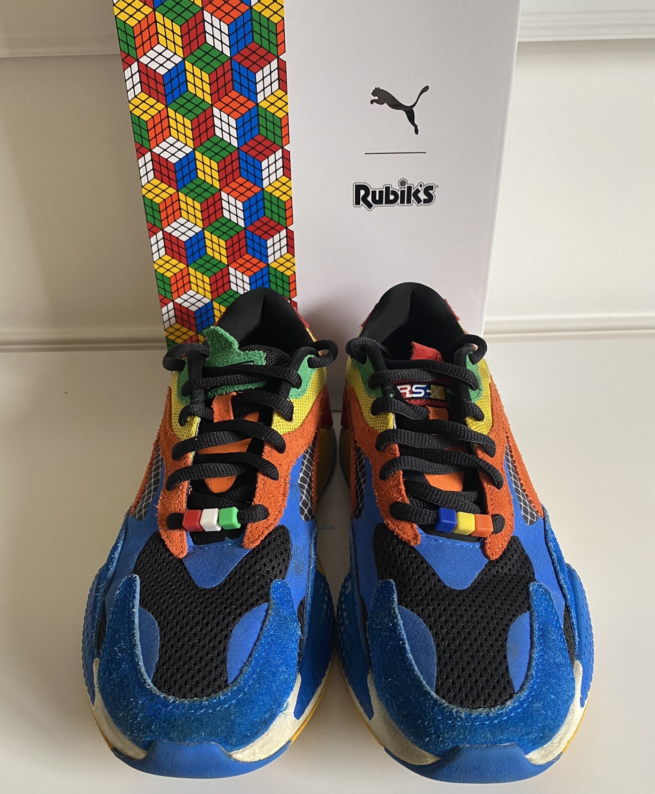 Men’s Sz 8.5 Puma RS-X Rubiks Limited Edition USE… - image 2