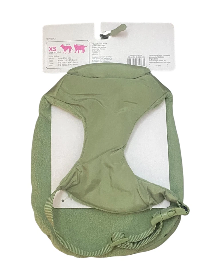 Chaqueta acolchada Boots & Barkley para perro o gato con hebilla, verde elige tu talla Foto 3 de 3