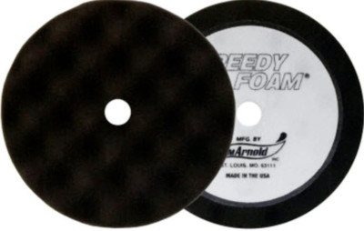(2PK) S.M. ARNOLD 44-057 8'' WAFFLE SPEEDY FOAM POLISHING PAD w/TOOL *D15