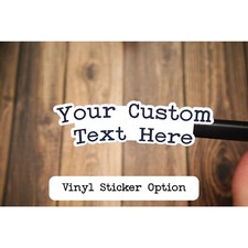 Custom Text Sticker  Build A Personalized Vinyl Sticker