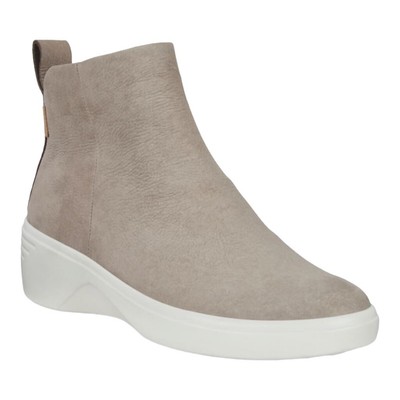 ECCO SOFT 7 WEDGE CITY WARM GREY NUBUCK WOMEN'S EU 40 US 9-9.5 NEW WITH BOX