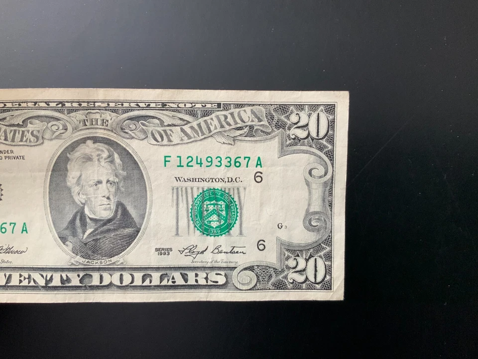 1993 $20 DOLLAR BILL F12493367A - Image 4 of 4