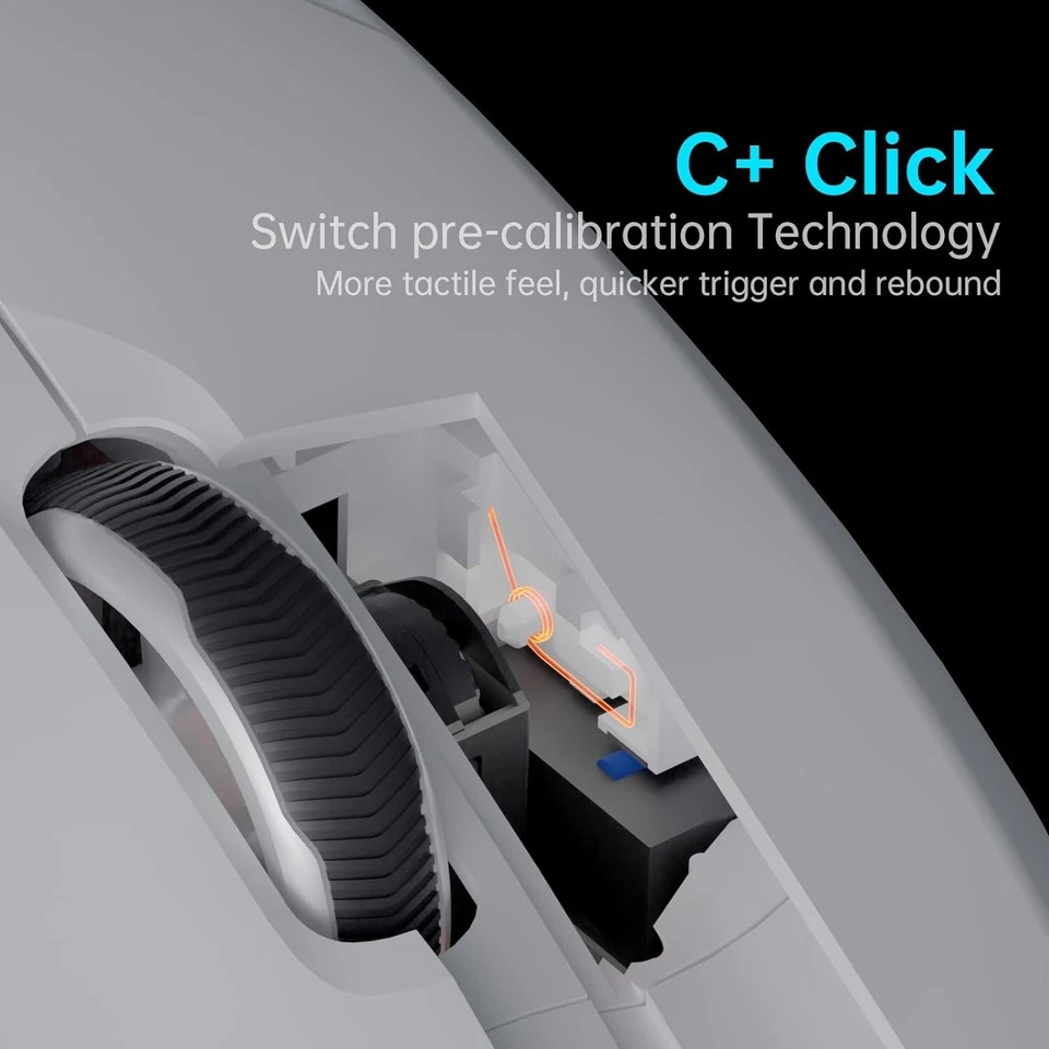 Rapoo VT9Pro Wireless Esports Grade Gaming Mouse | WHITE - Image 3 of 4