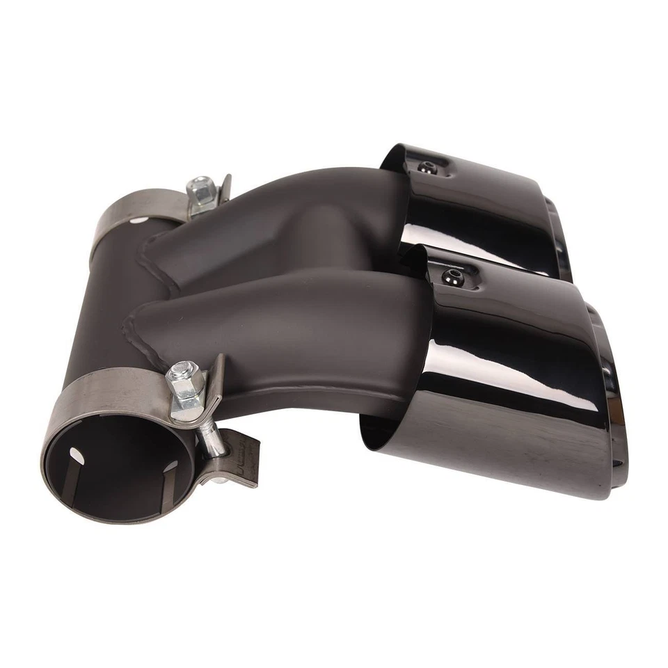 Tubo silenciador de escape de acero inoxidable negro brillante para Porsche Cayman 718 2015+ Foto 2 de 4