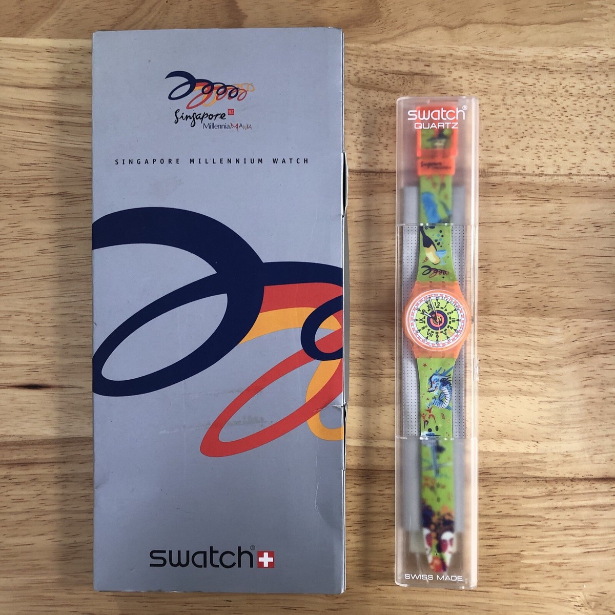 Swatch Watch SINGAPORE 1999 MILLENIA MANIA LIMITED EDITION #G101C