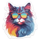 Cool Norwegian Forest Cat Vinyl Decal Car Bumper Sticker