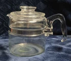 Vintage Pyrex Flameware 7754-B Glass Percolator Coffee Pot 4 Cup