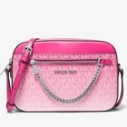 MICHAEL KORS JET SET ITEM EAST WEST CHAIN CROSSBODY PVC BAG MK SIGNATURE OMBRE