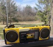 Vintage Sanyo No.M-GT7A  The Outsider  Heavy Duty Boombox Stereo - LOUD