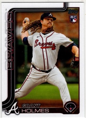 2025 Topps Series Two Baseball Grant Holmes No. 414 Atlanta Braves