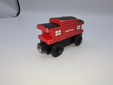 Sodor Line Caboose Red Wooden Magnetic Railway Train Car Thomas the Train and Fr