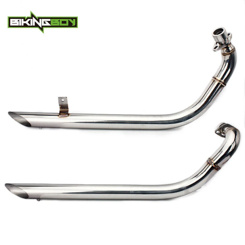 Tubos de escape y silenciadores CORTE DE BARRA COMPLETO para Yamaha Virago XV535 XV400 1987-2004 Foto 3 de 4