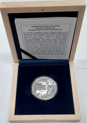 #ad #ad Slovakia 2024 9 Pc. Proof Euro Set w Sterling Silver Token in Wood Case w COA $149.00