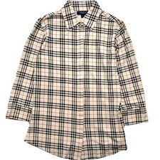 Burberry London Vintage Nova Check Button-Up Shirt Long Sleeve Size S
