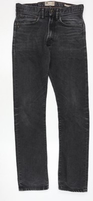 Marks and Spencer schwarze gerade Herrenjeans - Größe 30