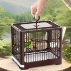 Parrot Enclosure Reinforced Frame Small Parakeet Enclosure ABS Plastic for Home