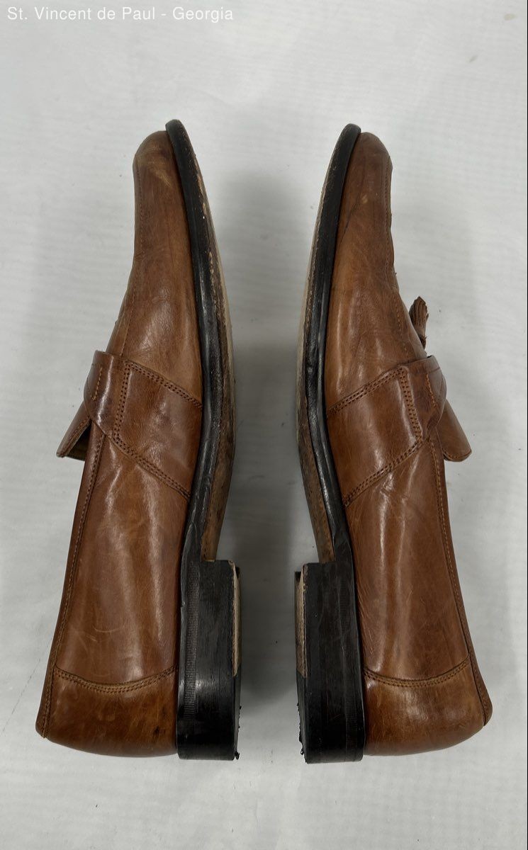 Johnston & Murphy Brown Solid Loafer Tassels Dres… - image 7
