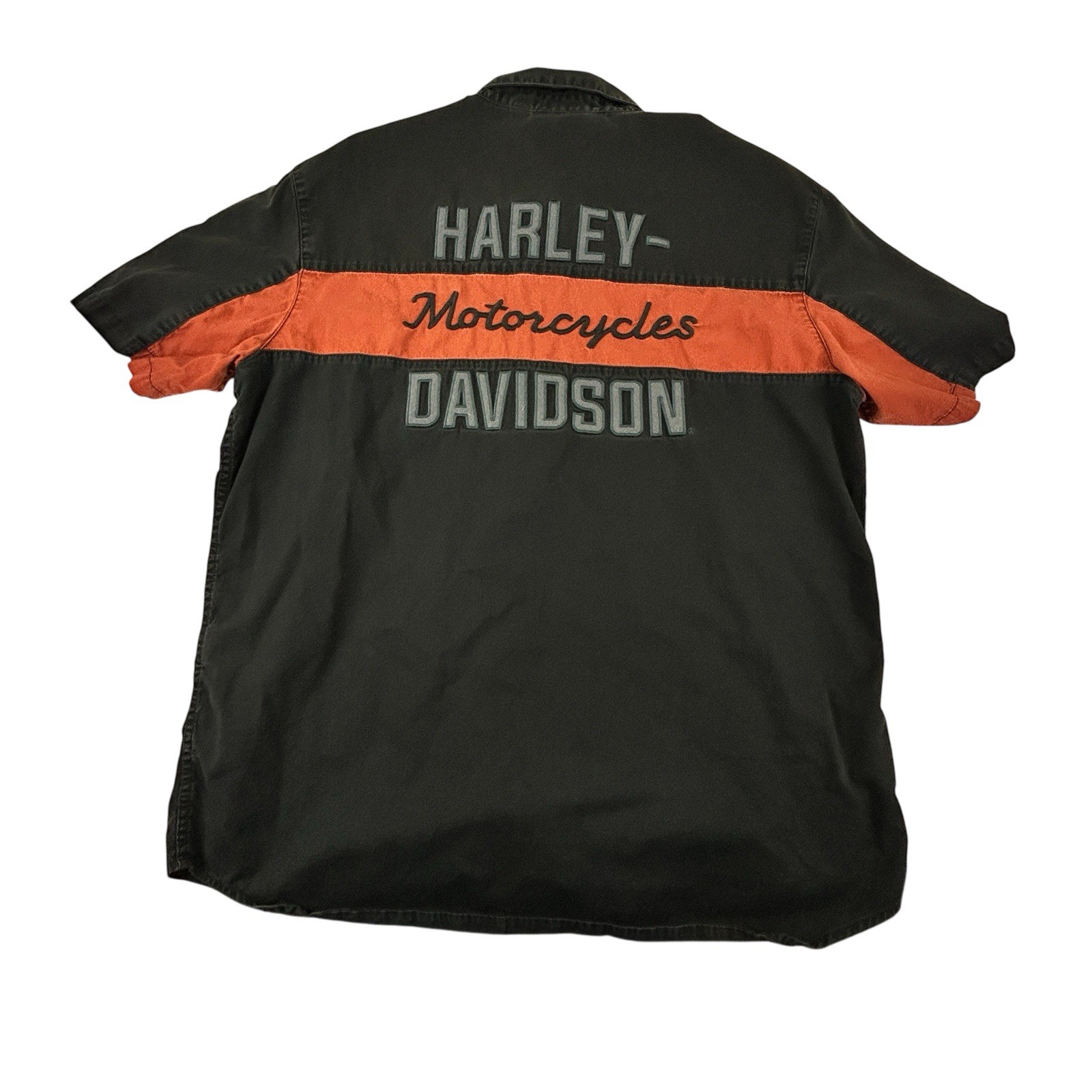 Harley Davidson Copperblock Button Down Woven Log… - image 5