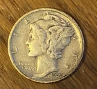 1939-D Mercury Dime VF Denver Pre-WWII 90% Silver Winged Liberty US Coin 10c