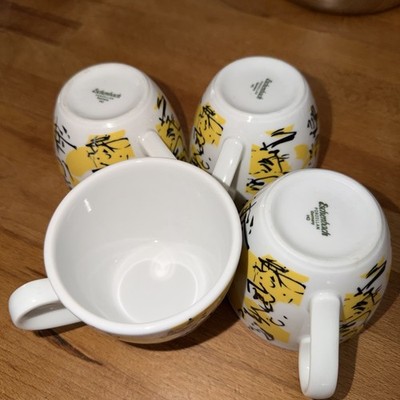 Cappucinotasse Tasse 200ml schwarz gelb Eschenbach