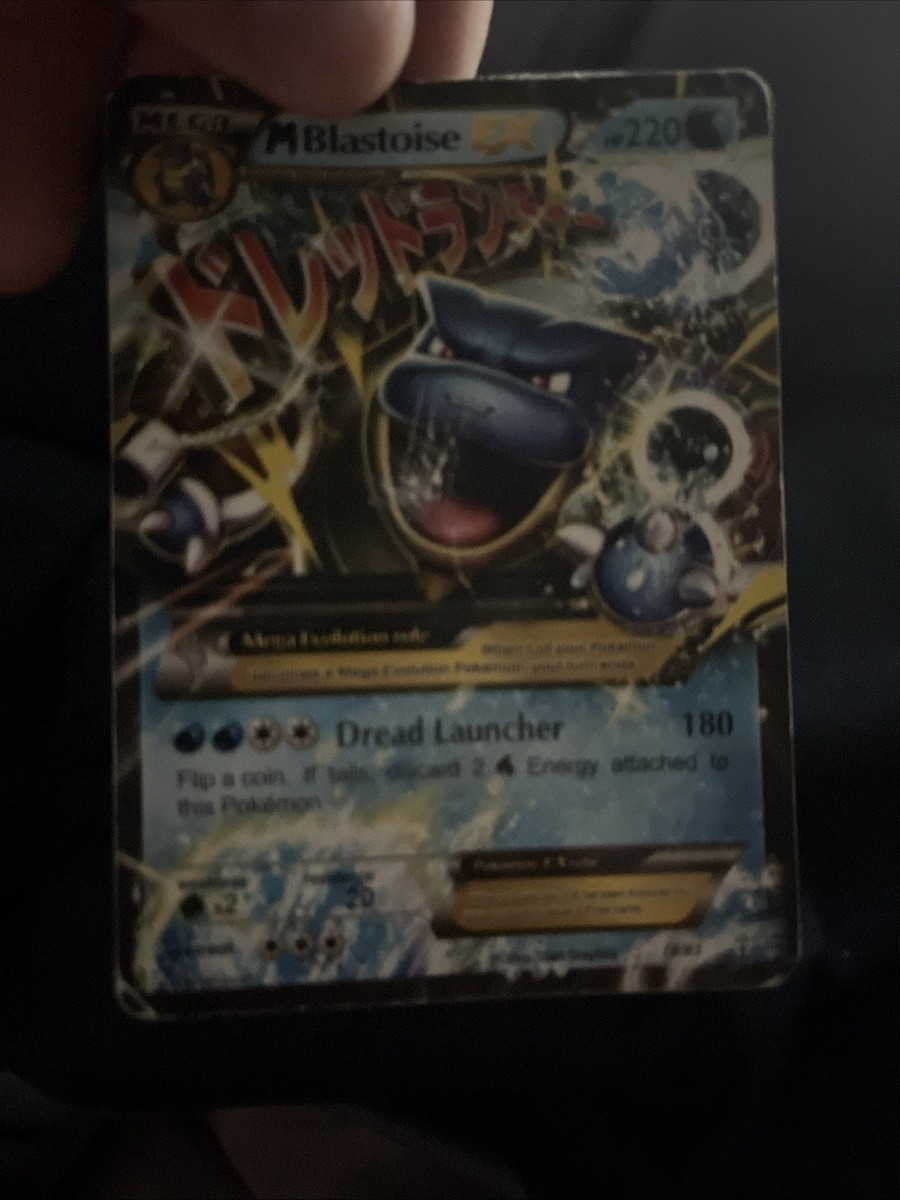mega blastoise pokemon card EX 22/108 Evolutions ACE 10 Graded Pokmon GradedX your turn ends Pokemon TCG Card XY Base