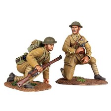 William Britain - WB23073 - British Infantry Officer Kneeling and Infantry