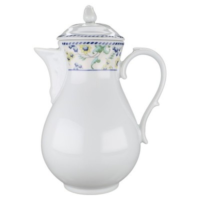 Kaffeekanne Marienbad Ingres Weiss Wiesenblume Maria Theresia Papillon