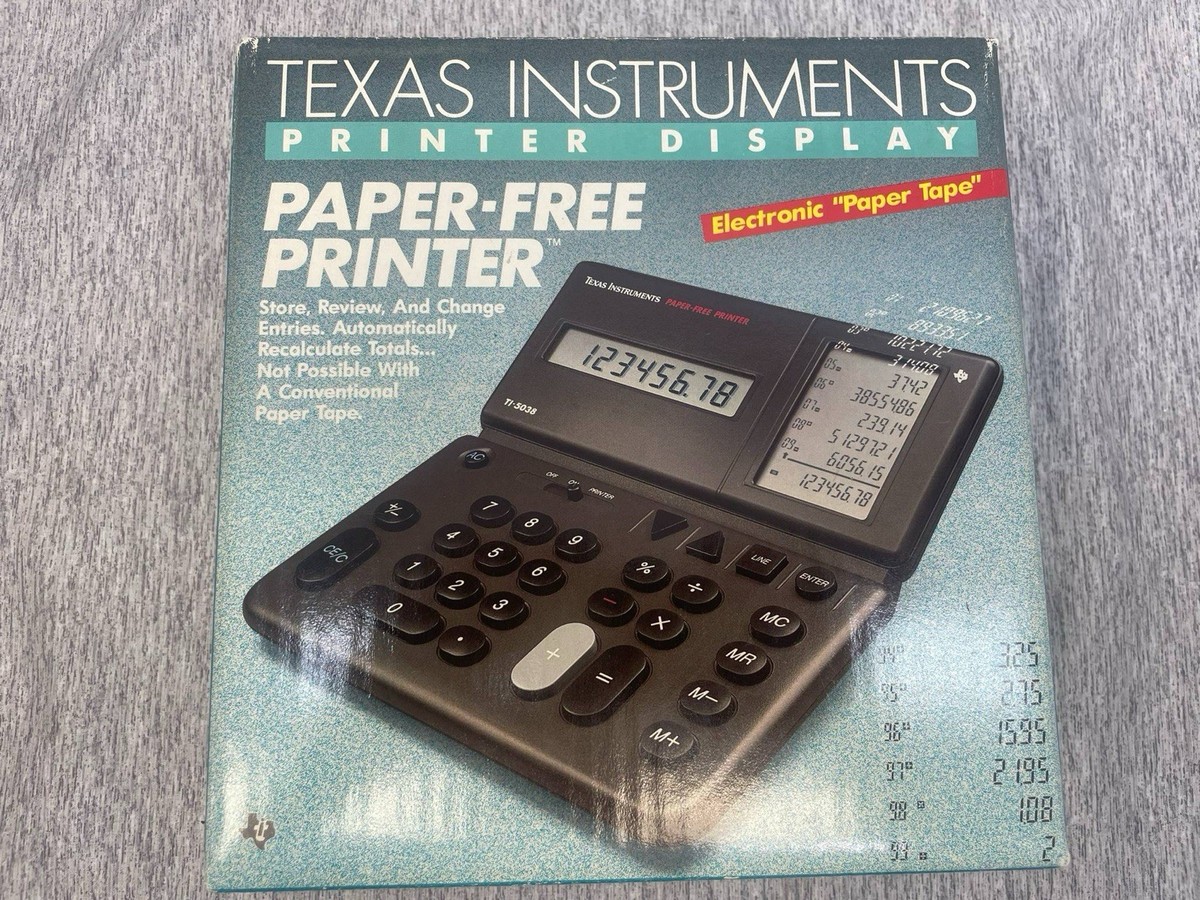 Texas Instruments TI-5018 SV - Calculatrice De Bureau - 12 Chiffres Panneau Solaire Pile