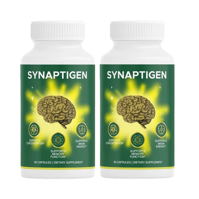 2-Pack Synaptigen Capsules   Synaptigen Natural Blend for Memory - 120 Capsules
