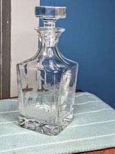 Queen Lace Crystal Kenyan African Wildlife Series German Master Giraffe Decanter