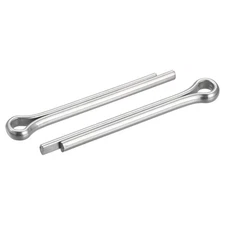 Split Cotter Pin, 5x45mm Stainless Steel Clip Fastener Fitting Silver 25Pcs