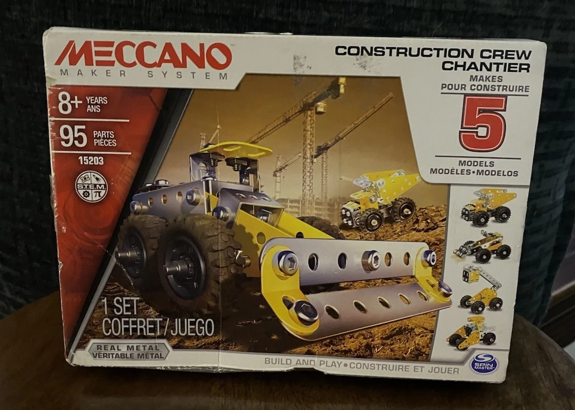 MECCANO - Modèle no. 6 - 640 pièces - 75 modèles possibles