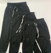 Figs Zamora Jogger Scrub Pants Lot of 3 Women’s Small Black Technical Collection