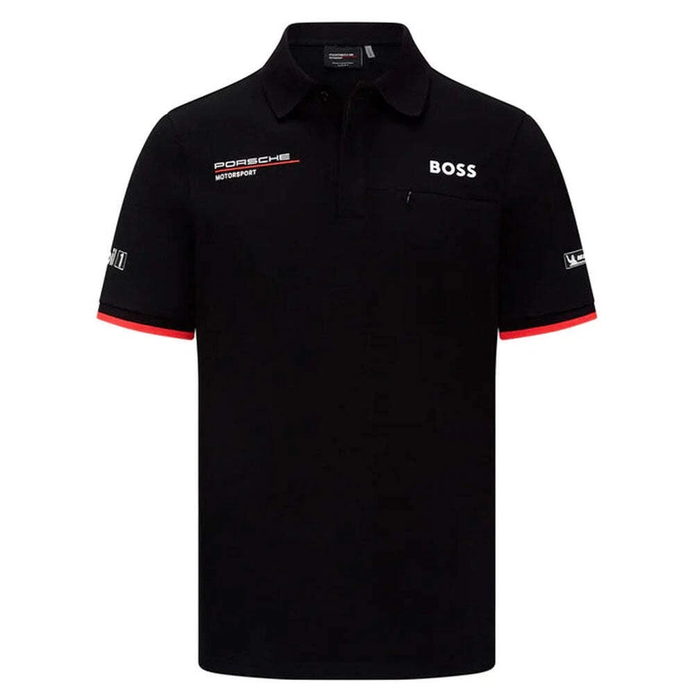 Porsche Motorsport Black Team Polo Tee Shirt