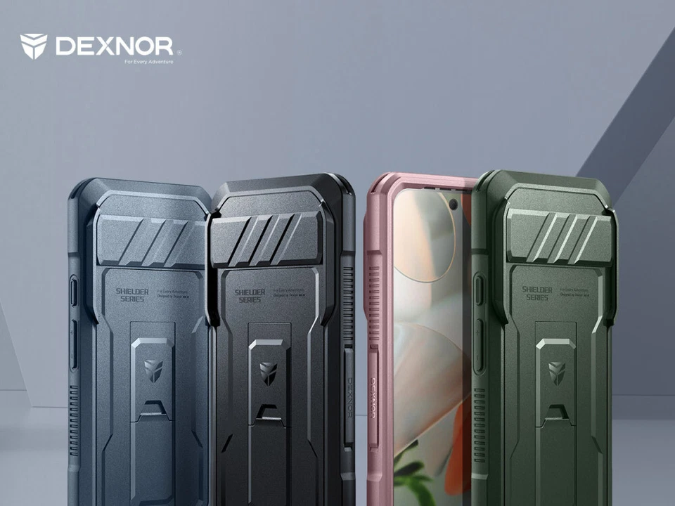 Dexnor for Google Pixel 9A/9/9 Pro/9 Pro XL Case with Slide Camera Cover Rugged - Image 2 of 4