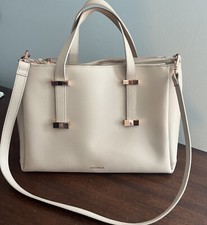 Ted Baker London Juliea Leather Laptop Bag Taupe Euc $350