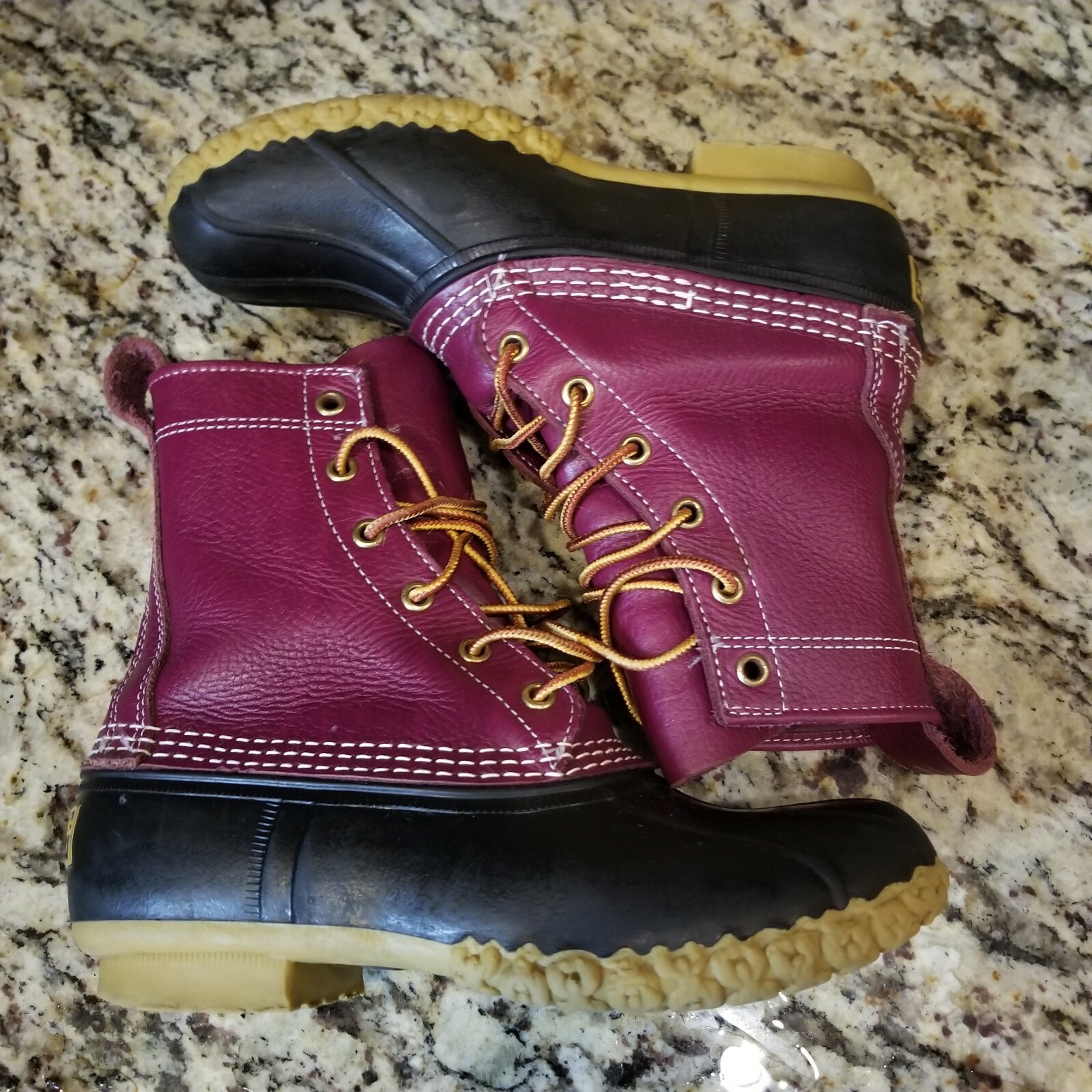 purple ll bean boots