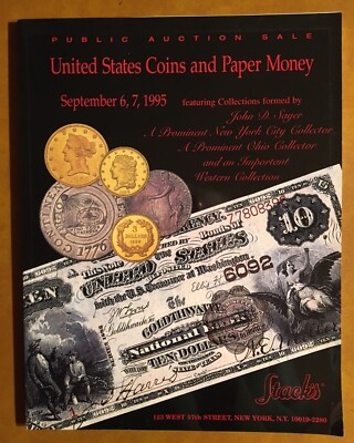 STACK's SEPT. 1995 NUMISMATIC AUCTION CATALOGUE US COINS-CURRENCY - *87097479  