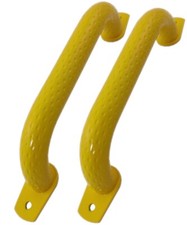 Safety Rail Grab Handle - Vehicle, Wall, Bus, Taxi Yellow Hand Rail 340mm (2 PK)